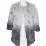 fox belly fur jacket
