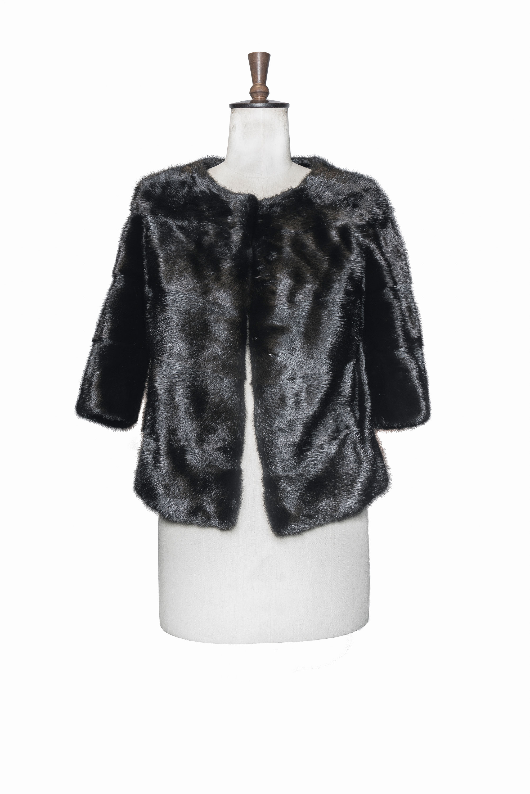 black mink-fur jacket
