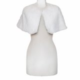 short white mink wrap